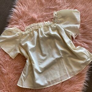 SHEIN Off-Shoulder White Blouse